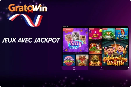Machines à sous avec jackpots progressifs sur GratoWin Casino en ligne.