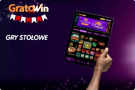 Gry stołowe w kasynie GratoWin z europejską ruletką, blackjackiem multi hand.
